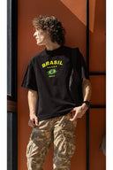 Brasil Oversize Tişört - Siyah