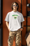 Brasil Oversize Tişört - Beyaz