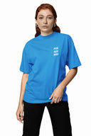 Porque Oversize Tişört - Mavi