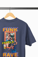 Funk Oversize Tişört - Füme