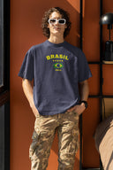 Brasil Oversize Tişört - Füme