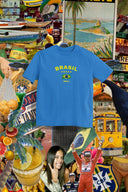 Brasil Oversize Tişört - Mavi