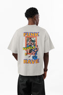 Funk Oversize Tişört - Gri