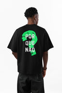 Porque Oversize Tişört - Siyah