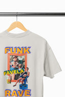 Funk Oversize Tişört - Gri