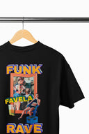 Funk Oversize Tişört - Siyah