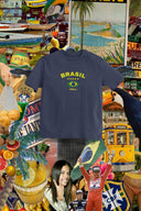 Brasil Oversize Tişört - Füme