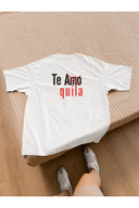 Tequila Oversize Tişört - Beyaz