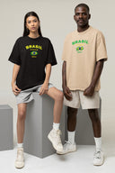 Brasil Oversize Tişört - Siyah