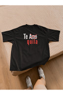 Tequila Oversize Tişört - Siyah