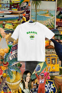 Brasil Oversize Tişört - Beyaz