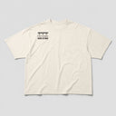 Baskı Altında Oversize T-Shirt - Krem