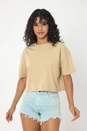 Oversize Crop - Bej