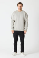 Sweatshirt - Boyalı Gri