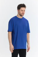 Oversize T-Shirt 24/1 - Sax Mavi