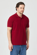 Polo Yaka T-Shirt - Bordo