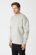 Sweatshirt - Boyalı Gri
