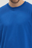 Uzun Kollu T-Shirt - Sax Mavi