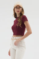 Basic Crop - Bordo