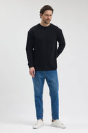 Uzun Kollu T-Shirt - Siyah