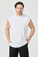 Fitness Kolsuz T-Shirt - Beyaz