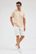 Polo Yaka T-Shirt - Bej