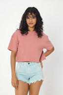 Oversize Crop - Pembe