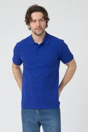 Polo Yaka T-Shirt - Sax Mavi