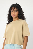 Oversize Crop - Bej