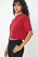 Oversize Crop - Bordo