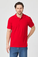 Polo Yaka T-Shirt - Kırmızı