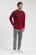 Uzun Kollu T-Shirt - Bordo
