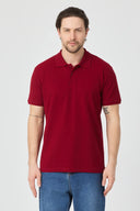 Polo Yaka T-Shirt - Bordo