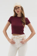 Basic Crop - Bordo
