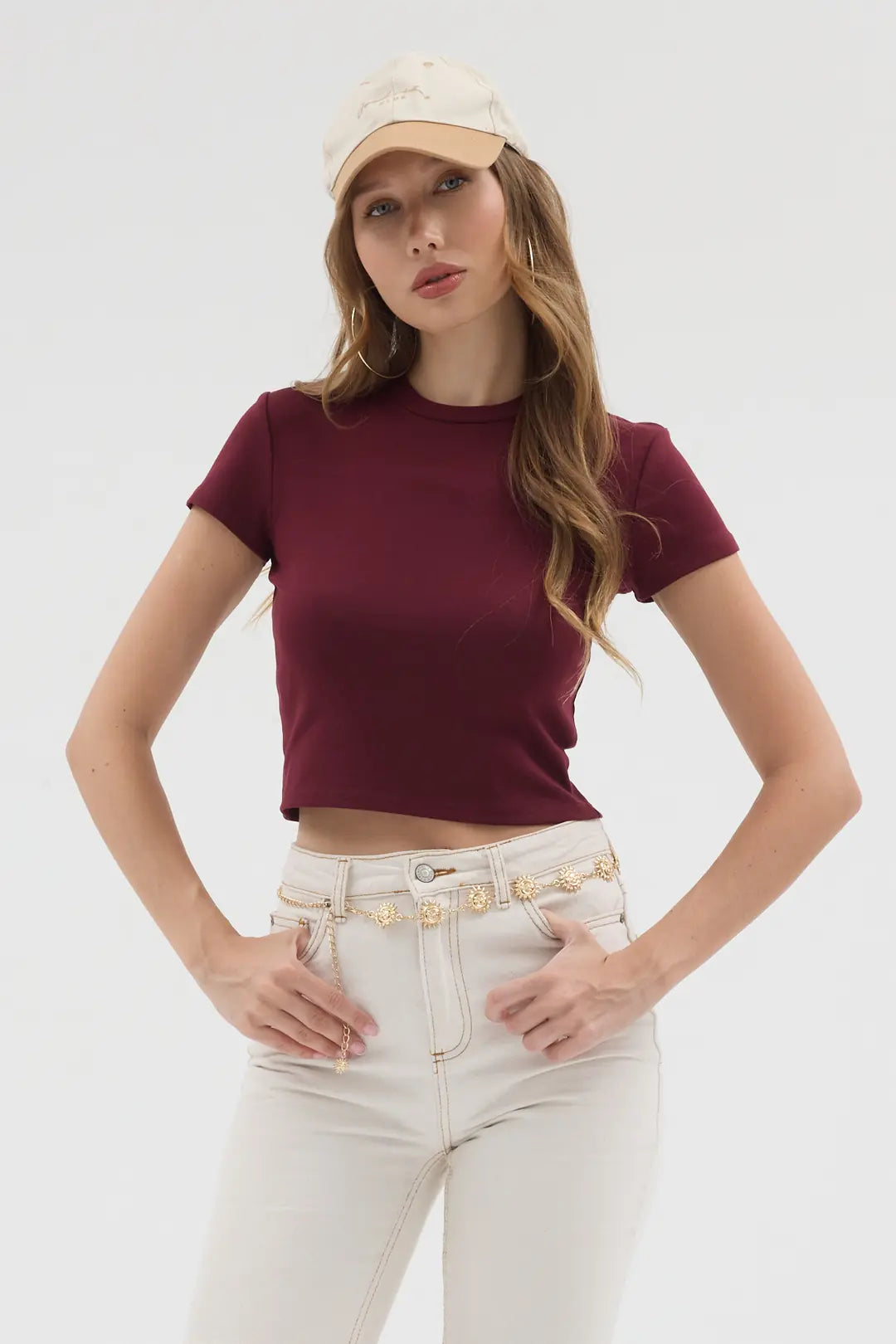 Basic Crop - Bordo