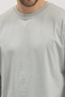 Uzun Kollu T-Shirt - Boyalı Gri