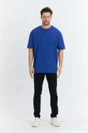 Oversize T-Shirt 24/1 - Sax Mavi