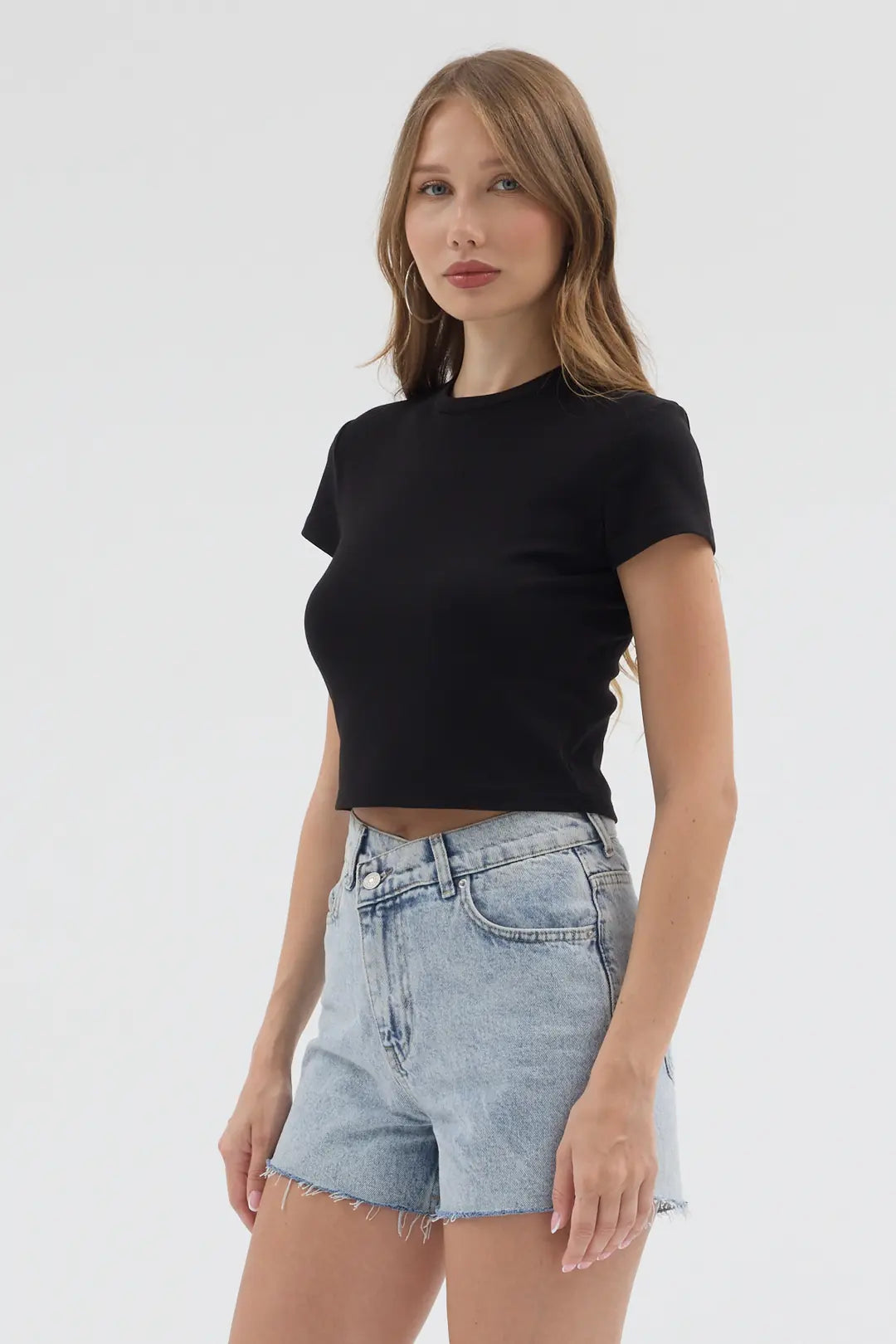 Basic Crop - Siyah