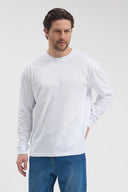 Uzun Kollu T-Shirt - Beyaz