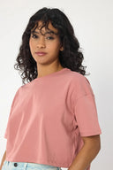 Oversize Crop - Pembe