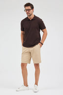Polo Yaka T-Shirt - Kahve