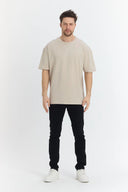 Oversize T-Shirt 24/1 - Taş