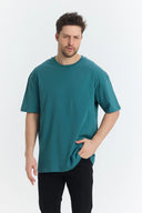 Oversize T-Shirt 24/1 - Deniz Turkuazı