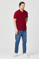 Polo Yaka T-Shirt - Bordo