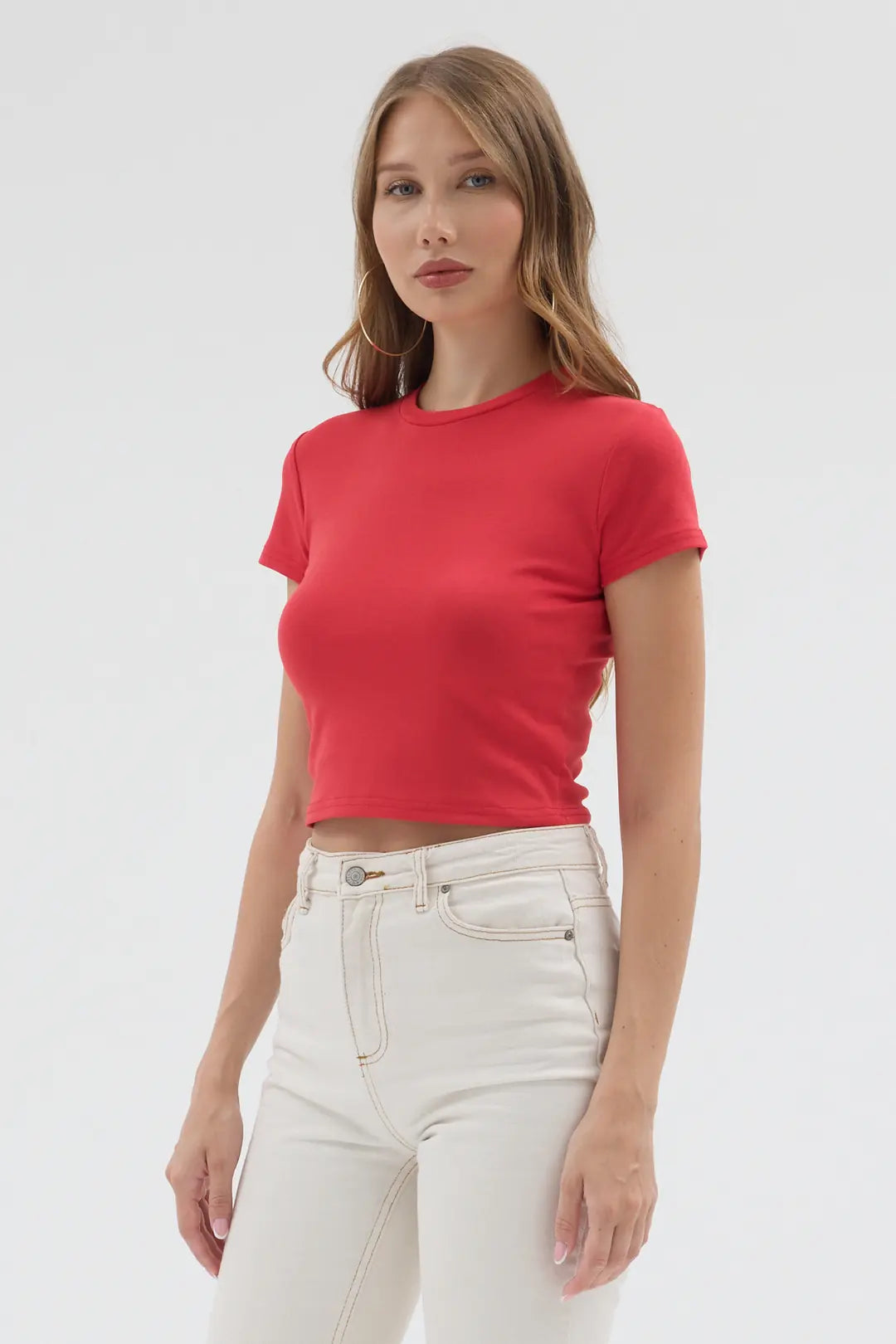 Basic Crop - Kırmızı