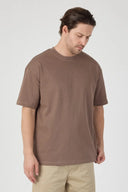 Oversize T-Shirt 30/2 - Sütlü Kahve