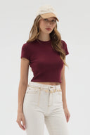 Basic Crop - Bordo