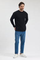 Uzun Kollu T-Shirt - Siyah