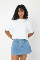 Oversize Crop - Beyaz