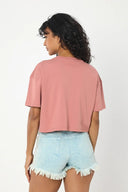 Oversize Crop - Pembe